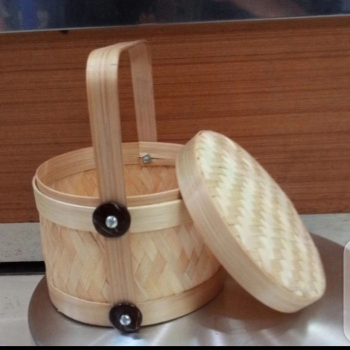 rantang bambu susun 2 rantang bambu 25cm (promo)