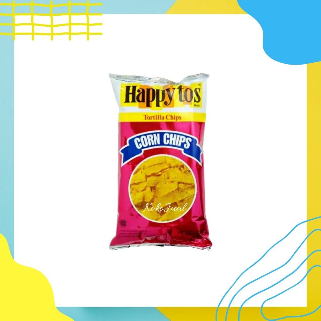 

Happy Tos Kerupuk Corn Chips 160 Gram / Kerupuk Corn Chips / Snack Cemilan