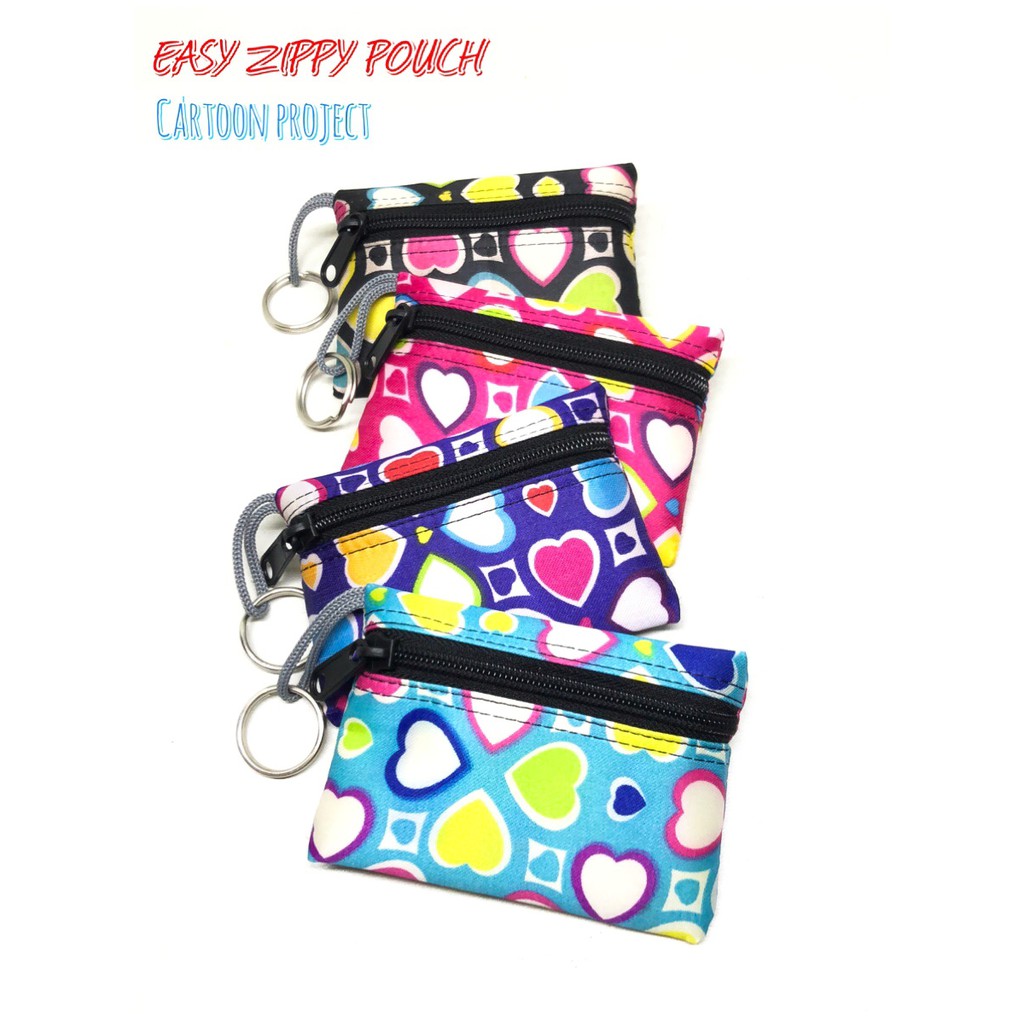 dompet koin easy zippy pouch cartoon dompet stnk dompet gantungan kunci