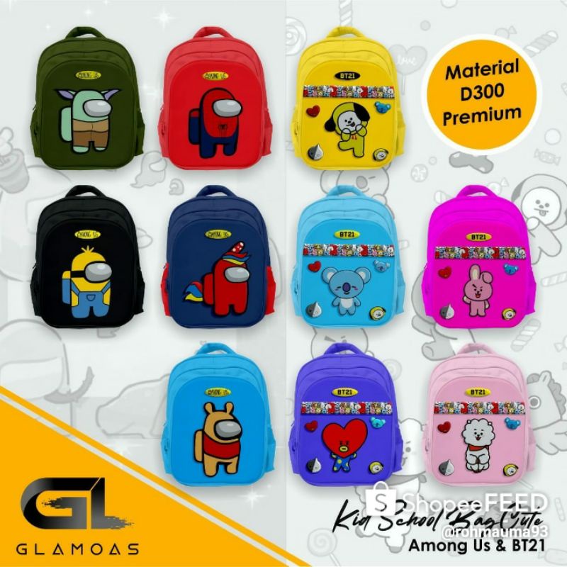 

Tas Glamoas Among Us & BT21