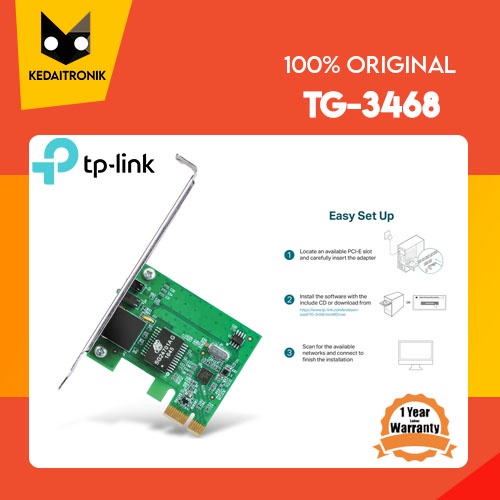 NEW TP-LINK TG-3468 Gigabit PCI Express Network Adapter TP LINK TG 3468