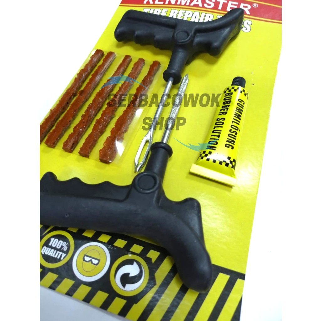 Termurah Promo Lebaran Alat Tambal Ban Tubbles Tire Repair Toolkit Hq Berkualitas