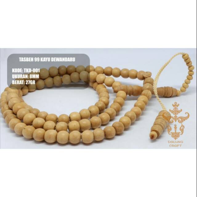tasbih muslim 99butir petuah dewandaru 8mm