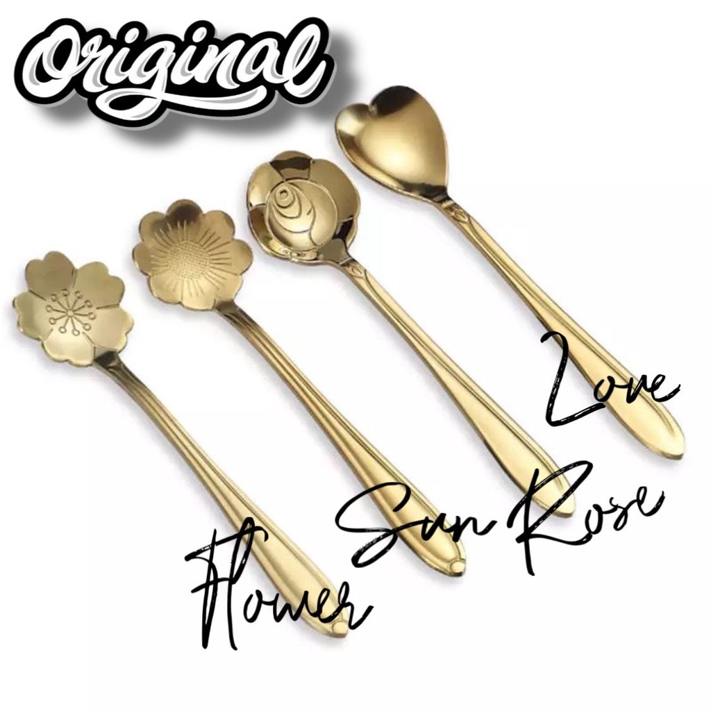 Berkattoserba Gold sendok Teh Kopi / set tea spoon mewah berkelas