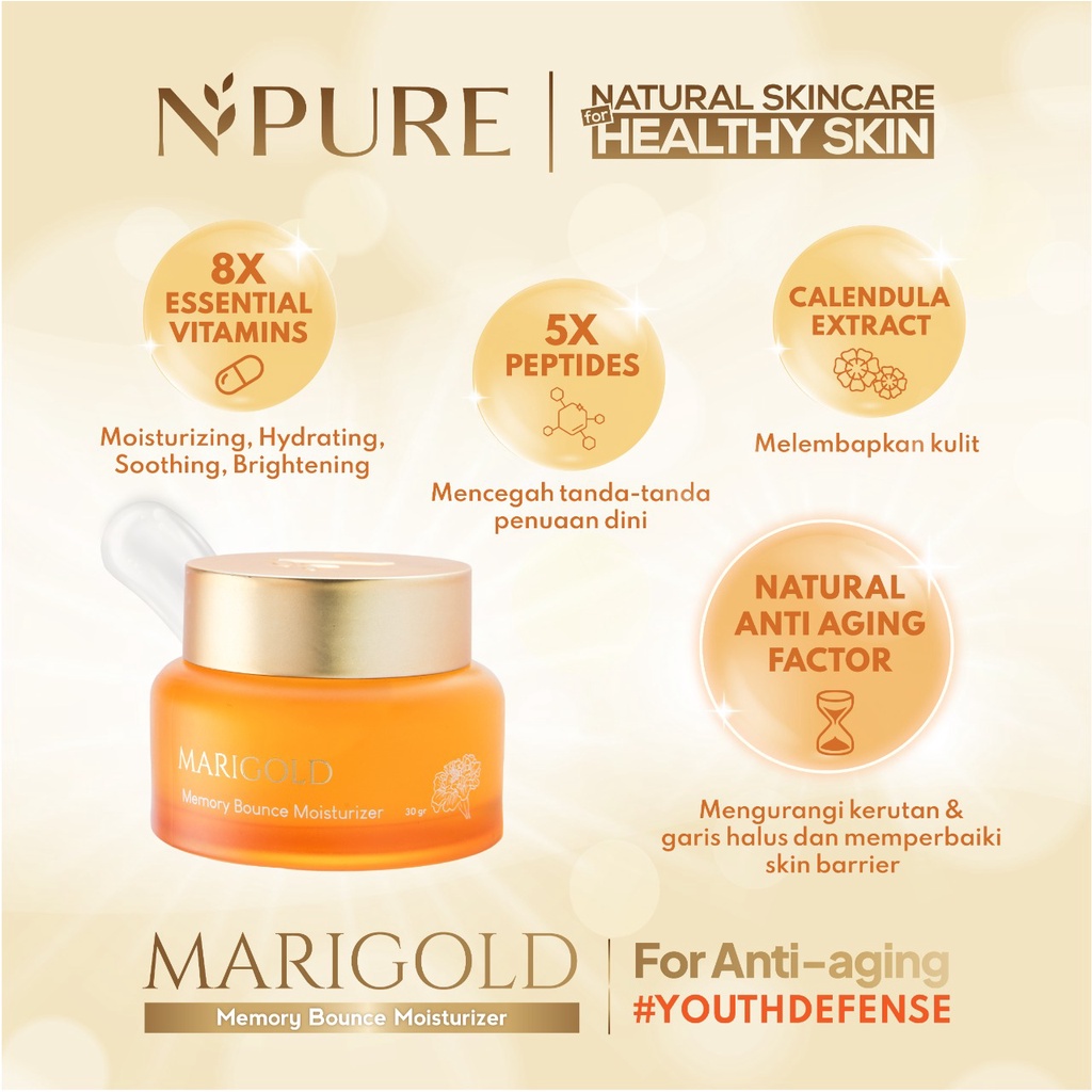 ★ BB ★ NPURE Marigold Memory Bounce Moisturizer 30gr - N'pure Moisturizer