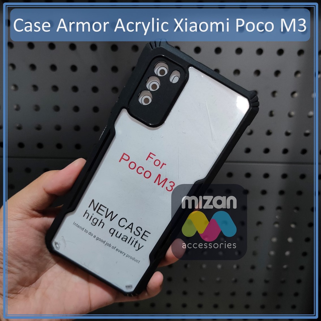 Silikon / Semi Hard Case Bumper Armor Shockproof Acrylic Clear Transparan Premium Hybrid Xiaomi Poco