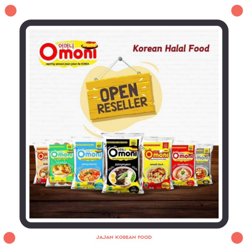 

Omoni makanan halal korean food tteokbokki jajangmyeon kimchi corndog odeng