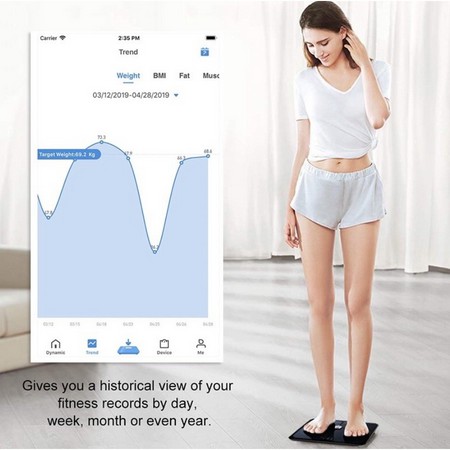 Smart Scale BMI Timbangan Badan Digital Body Fat Monitor Analysis with App Weight Scale Smart