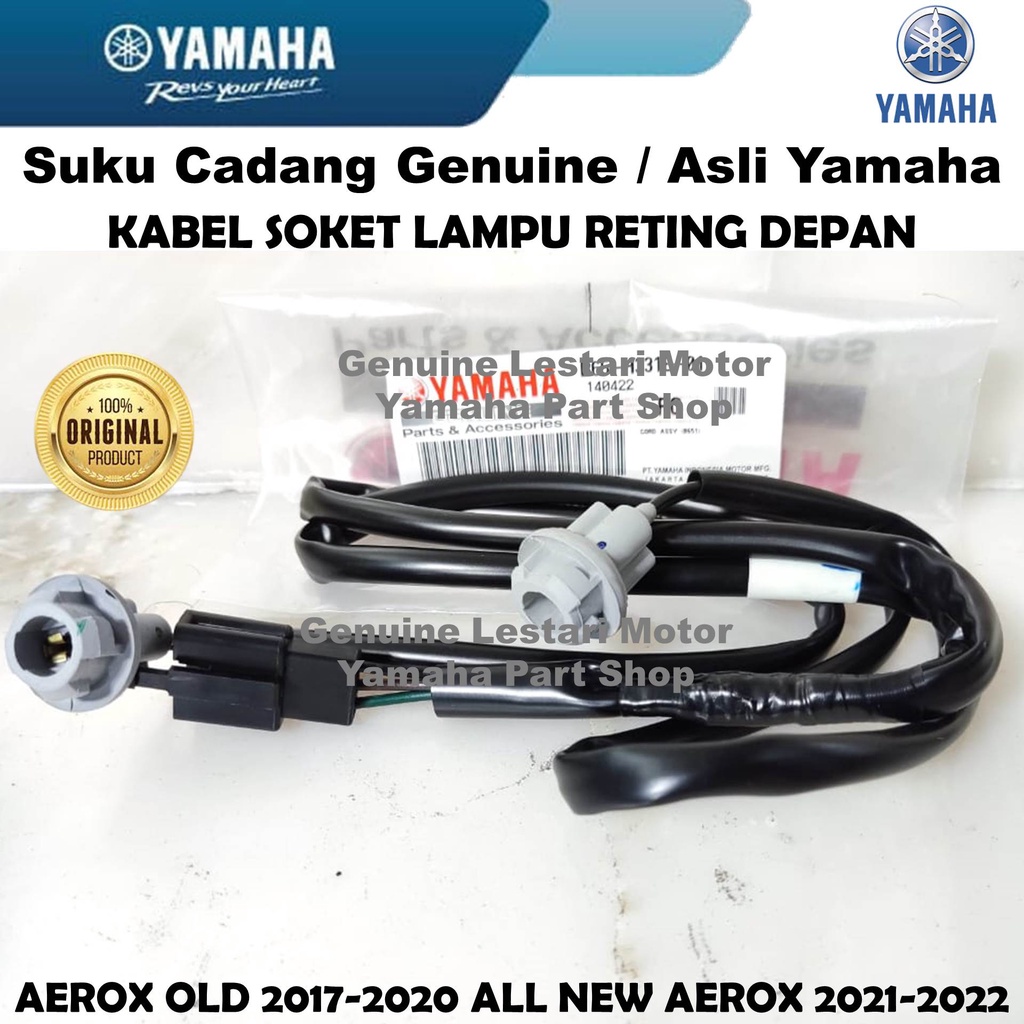 Kabel Soket Lampu Reting Depan Aerox 155 Old  All New Aerox Asli Yamaha Surabaya