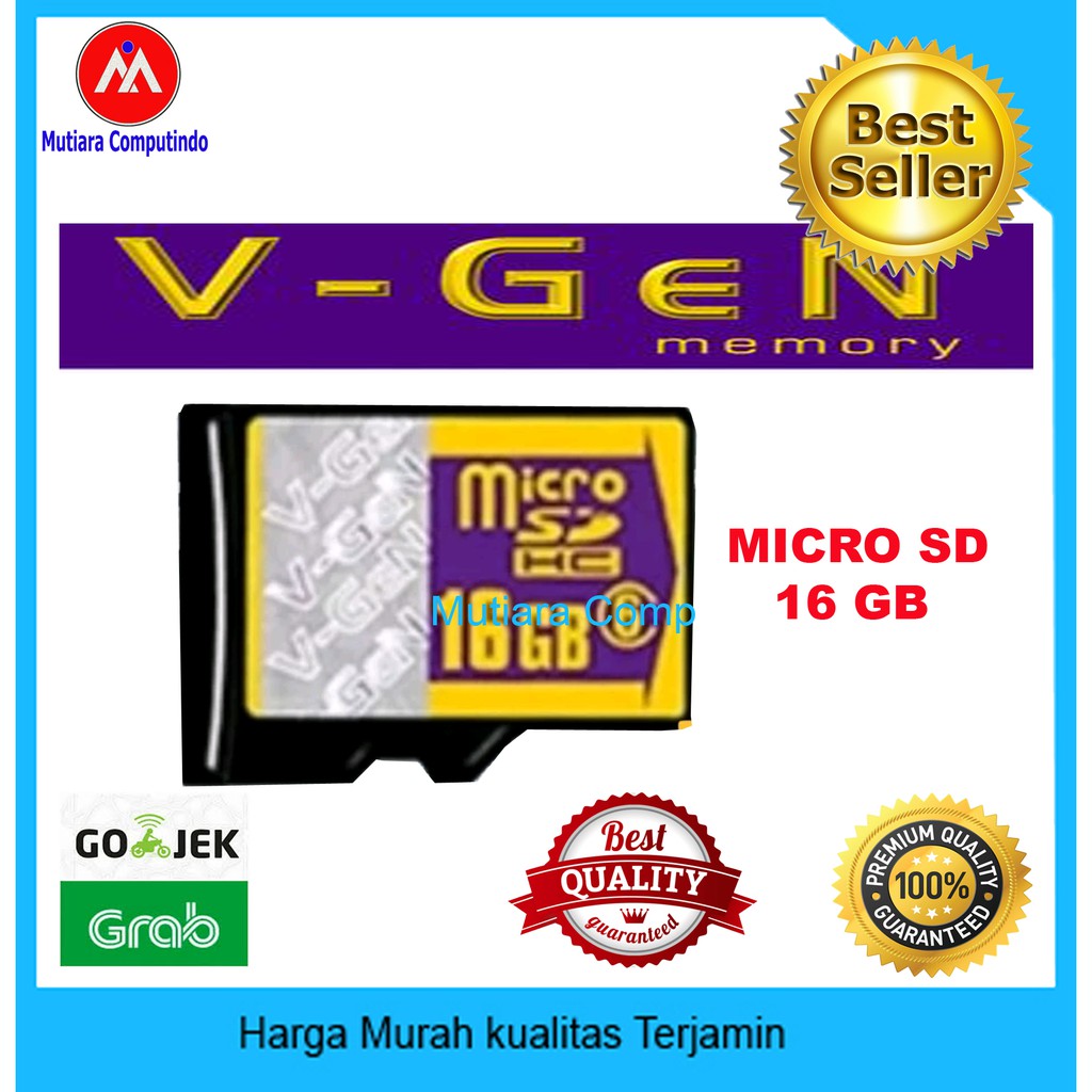 Memory Card V-Gen 16GB - MMC V-Gen 16GB - Micro SD V-Gen 16GB