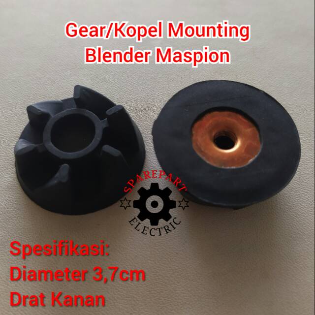 GEAR GIGI KOPEL UNTUK MANGKOK PISAU BLENDER MASPION GIGI KARET HITAM