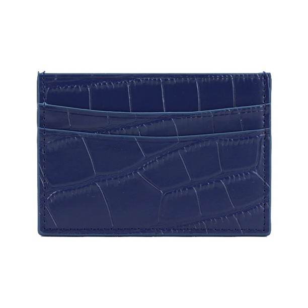 LUXTHER - 4 SLOT CARD HOLDER Classic Crocodile Pattern DOFF Men Women