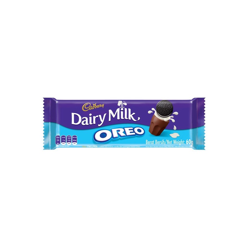 

Cadbury Chocolate Dairy Milk Oreo 60G - Alhanan/04