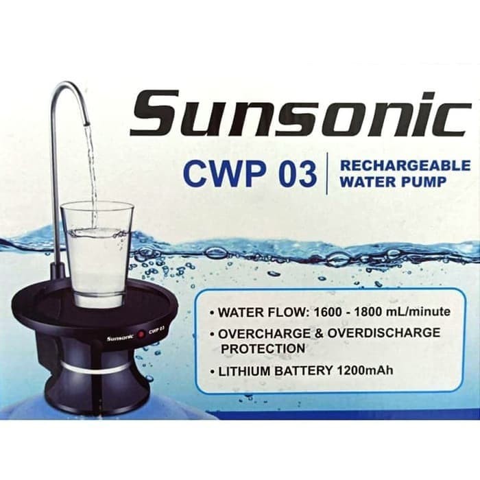 POMPA GALON ELEKTRIK SUNSONIC CWP 03 TATAKAN GELAS WATER PUMP ELECTRIC