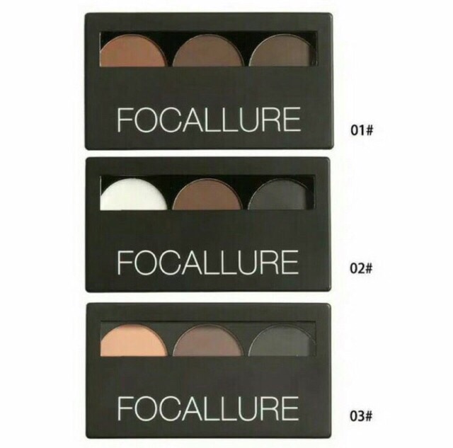 Focallure 3 Color Eye Brows Powder Palette | FA04