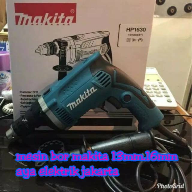 Makita Hp1630 16mm 13mm Bolak Balik Mesin Bor Makita Hp1630 Bor