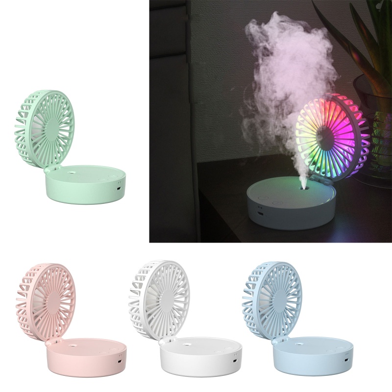 Vivi Kipas Angin Humidifier Kipas Angin Tiga Kecepatan Mute Lampu Malam Kipas Pendingin Built-In USB Fan