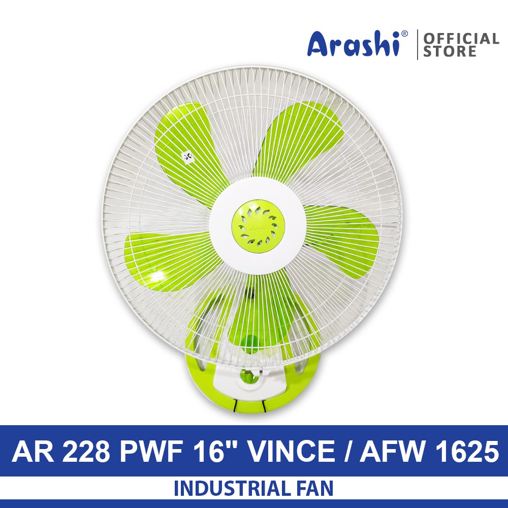 Arashi Vince AR 228 PWF 16" Kipas Angin Dinding 16 inch / Wall Fan