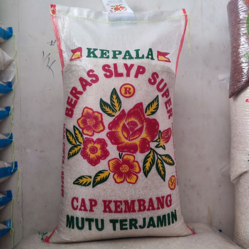 Beras cap KEMBANG (5liter, 10 liter, 20 liter,5 kg, 10 kg,  20 kg, 25 kg)