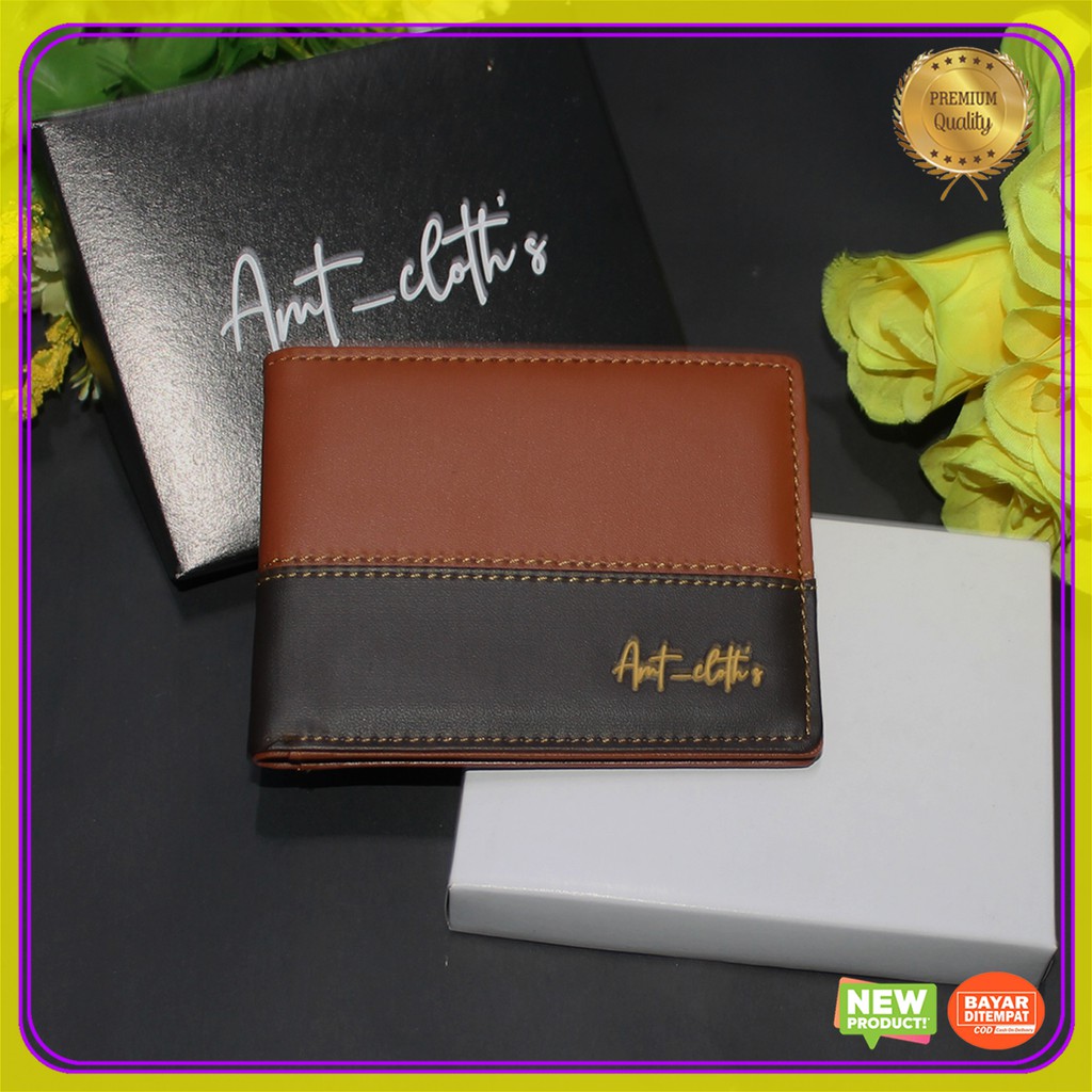 Dompet Pria Kulit sintetik Merek AMT Cloth's