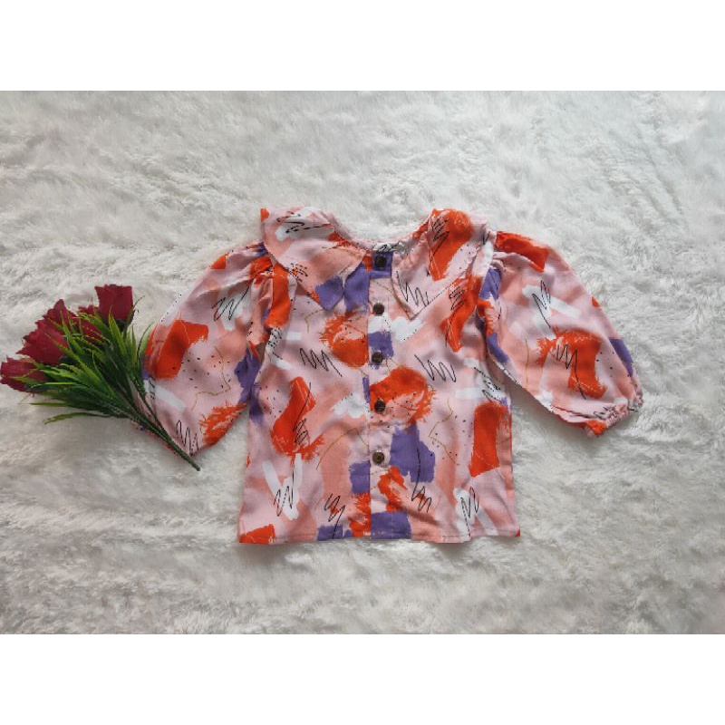 Atasan Anak Perempuan Murah / Atasan Anak Perempuan Rayon / Atasan Anak Rayon / Atasan Rayon Anak Lengan Panjang / Atasan Anak Gaya Korea / Blouse Anak Perempuan / Atasan Anak Kekinian / Atasan Anak Viral / Atasan Anak Puffy / Not COTTONELI