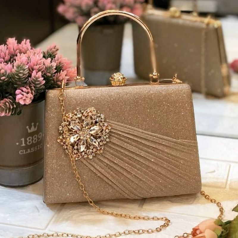 Tas Pesta CHARITA Kondangan Wanita Import Clutch