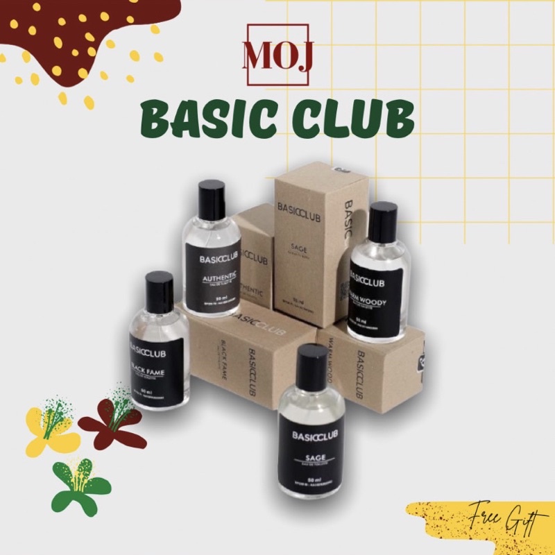 BPOM BASICCLUB X GEAMOORE PARFUM UNISEX 50ml Black Fame Sage Warm Woody Authentic