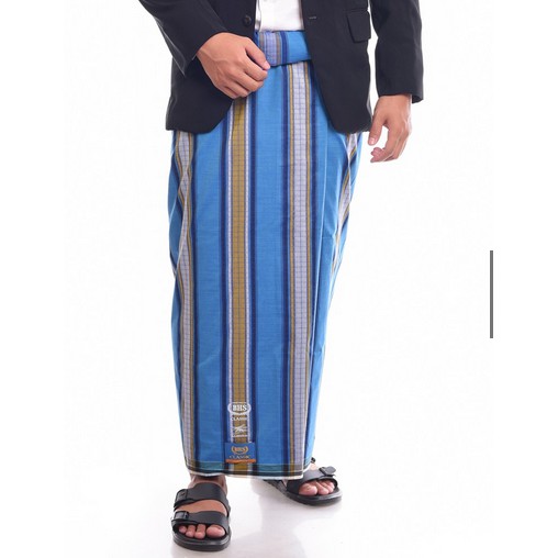 Sarung BHS Gold Classic motif GDE Biru
