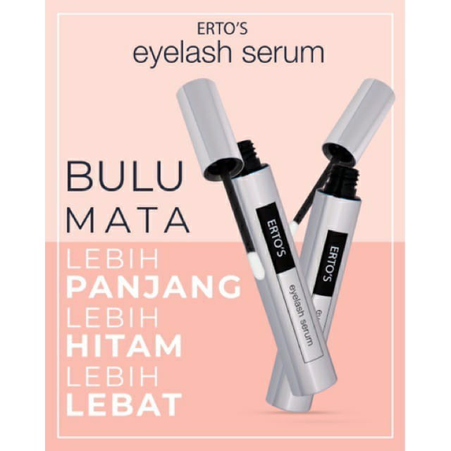 ✨ AKU MURAH ✨ ERTOS Eyelash Serum NEW PACKAGING ORIGINAL / Penumbuh Penebal Alis Bulu Mata