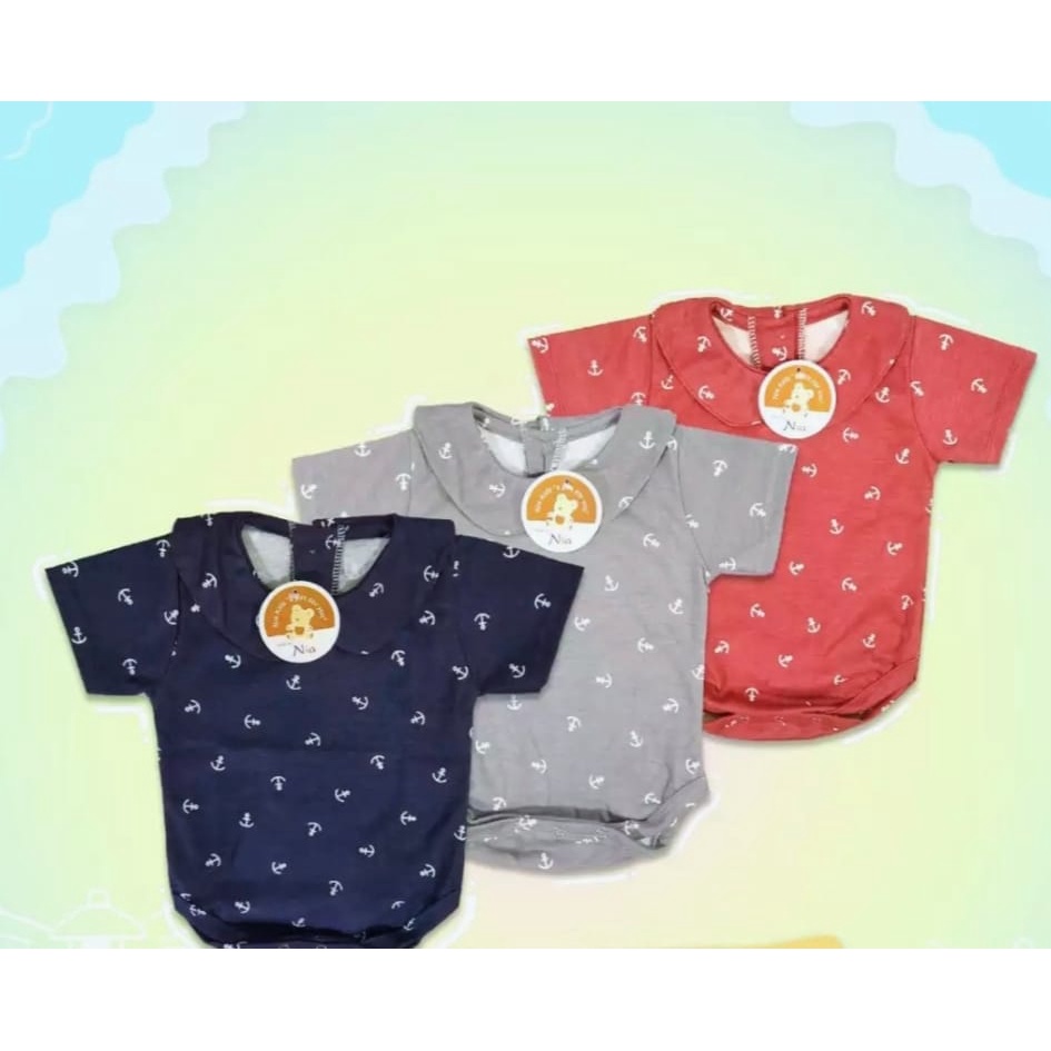 Jumper Nia Girl Premium Anchor Series - Jumper Bayi Girl Nia Anchor - Jumper Pendek Bayi