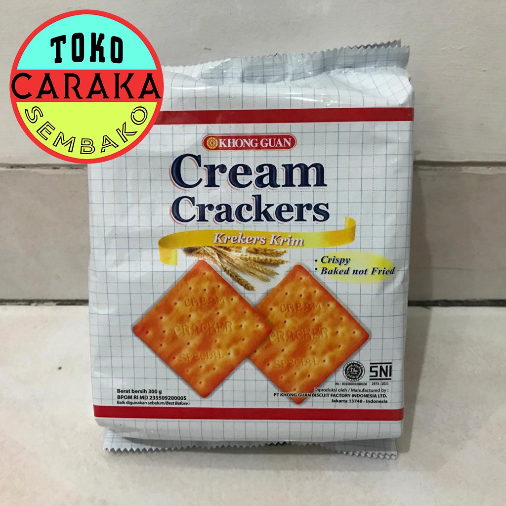 

Khong Guan Cream Crackers 300g - Biskuit Krekers Krim