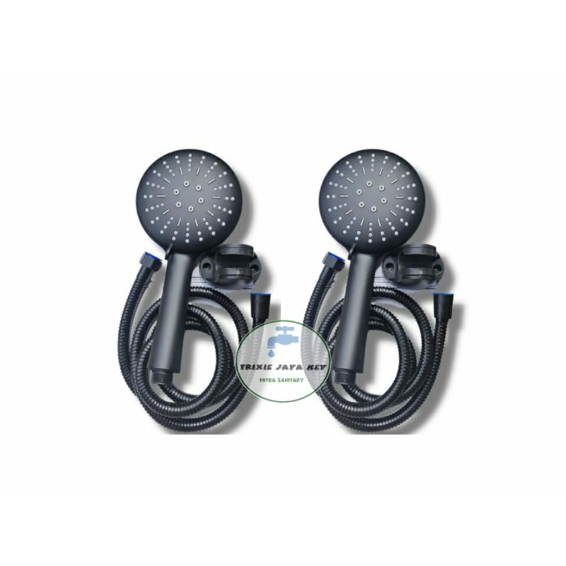 Hand Shower Kamar Mandi Kepala Besar/Hand Shower Kamar Mandi Hitam