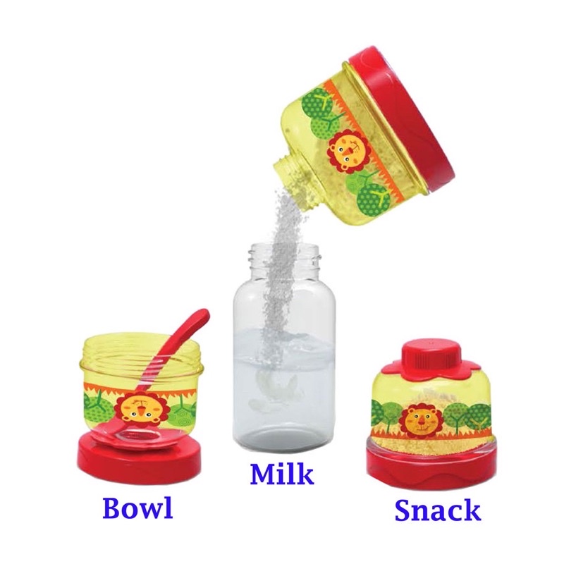 BABY SAFE Stack Milk Container BS33A Tempat Sufor Snack Bayi Bowl Makan Bayi