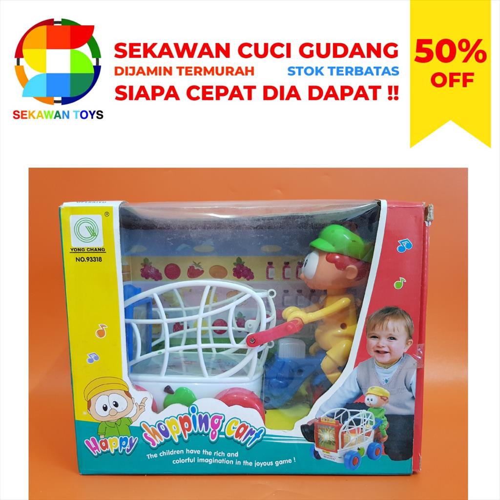 Mainan Happy Shoping Cart/ Mainan Gerobak Musik SEKAWAN SALE 09