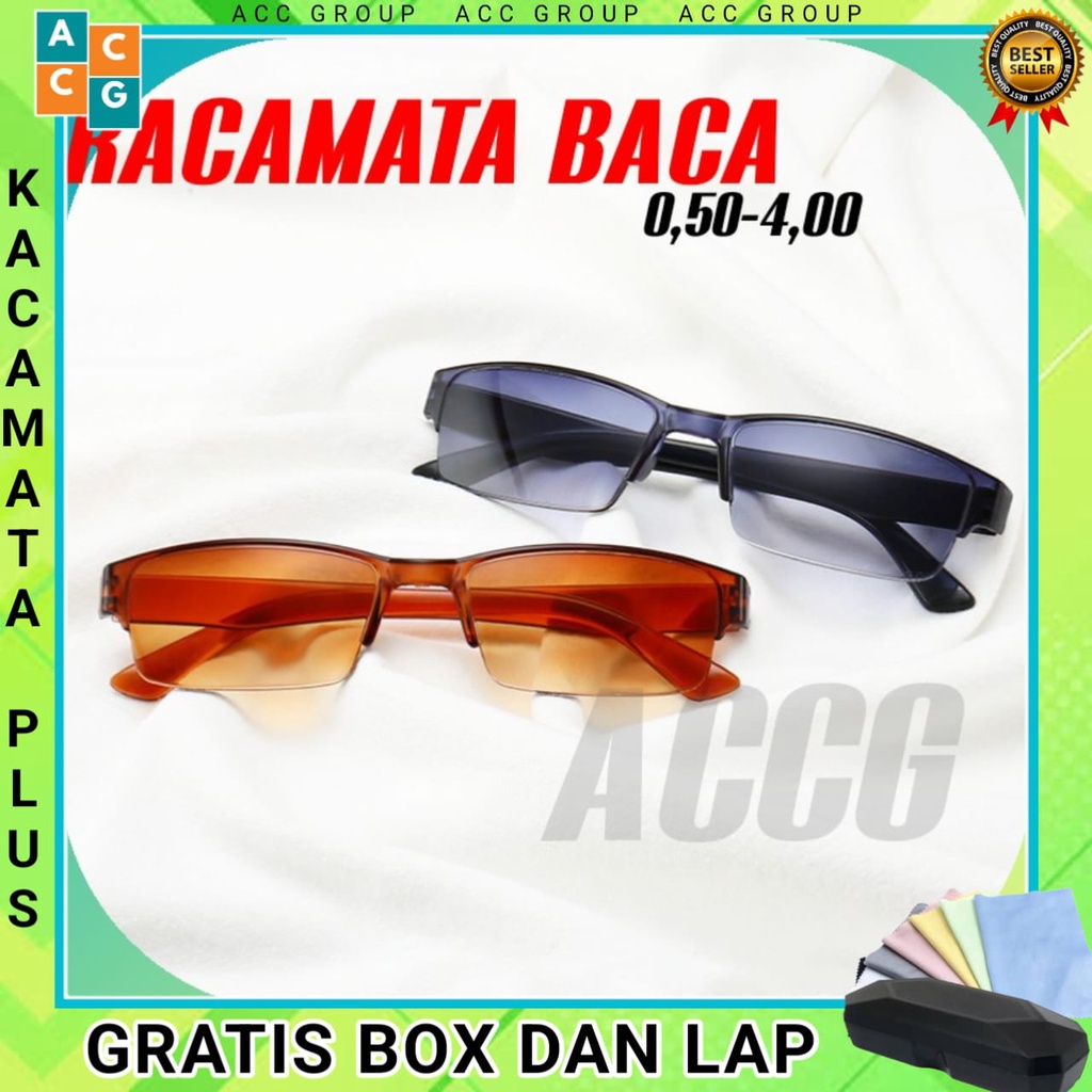 KACAMATA BACA /KACAMATA PLUS/JARAK DEKAT PRIA DAN WANITA FREE BOX DAN LAP READY STOCK