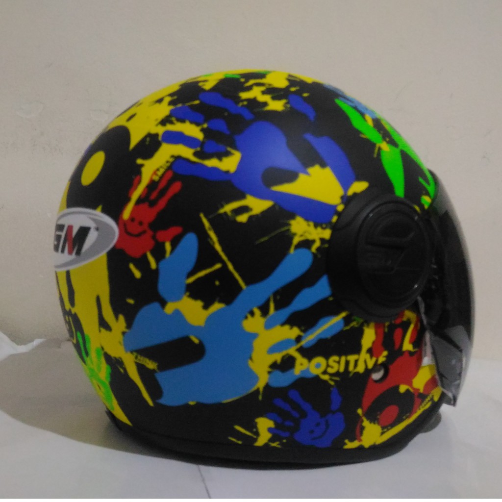 HELM  GM  VILASCO   FINGER    BLACK  DOFF  DAN  GLOSSY