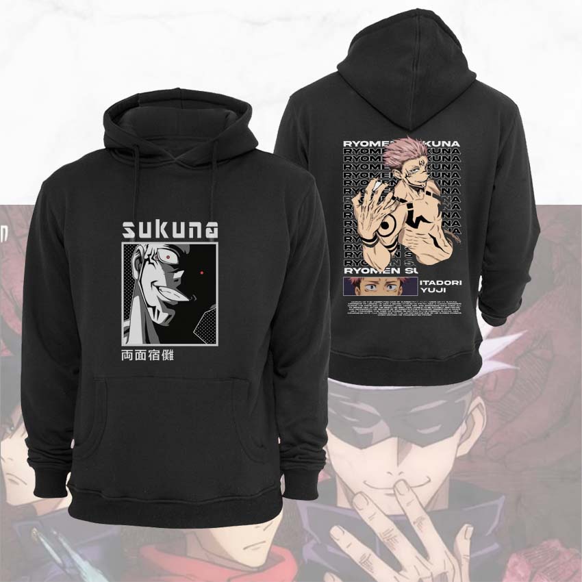 Jual Hoodienow Sweater Jujutsu Kaisen Hoodie Anime Jujutsu Ryomen Sukuna Jaket Sukuna 8170