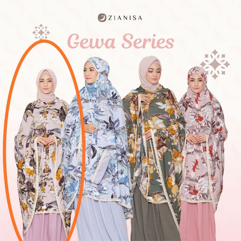 Preloved Mukena Zianisa Kombinasi Gewa Salem Rayon Jumbo syari adem premium original rukuh potongan