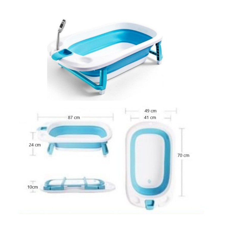 Right Start MEGA White XL Heat Sensor Hot Baby Folding Bathtub