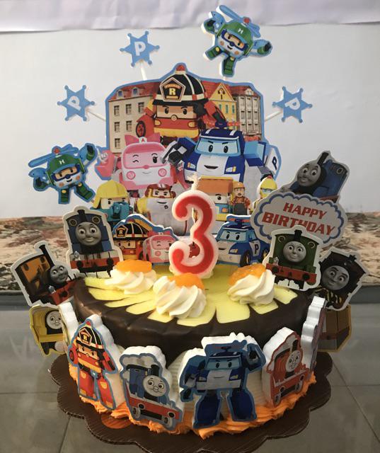 Sale!!!cake Topper Robocar Poli