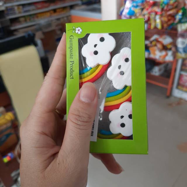 

Gumpaste pelangi kecil
