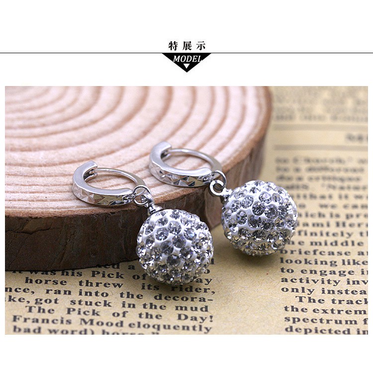 925 Sterling Perak Perempuan Anting-Anting Mutiara Putri Bola Anting-Anting Fashion Ornamen