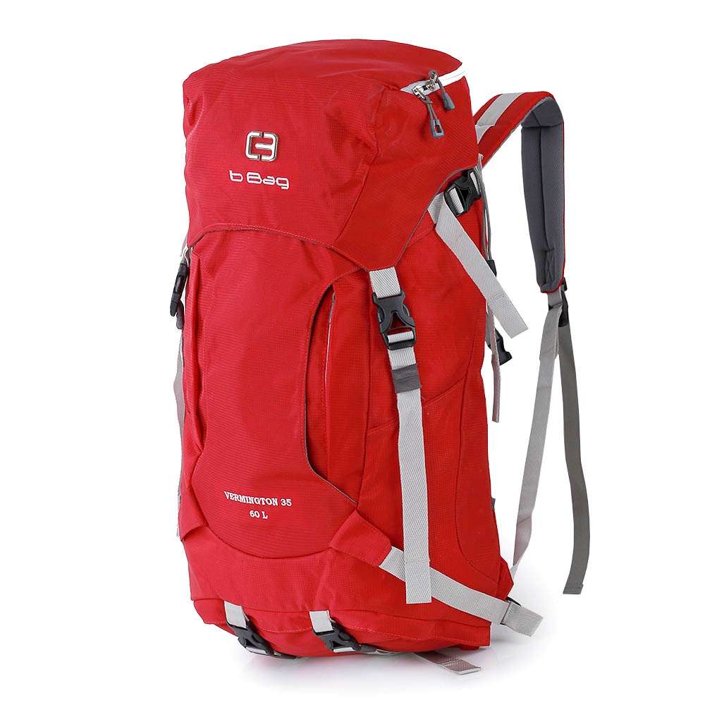 Justrue Carrier 60 Liter Tas Gunung 60L Tas Ransel Outdoor Merah 200