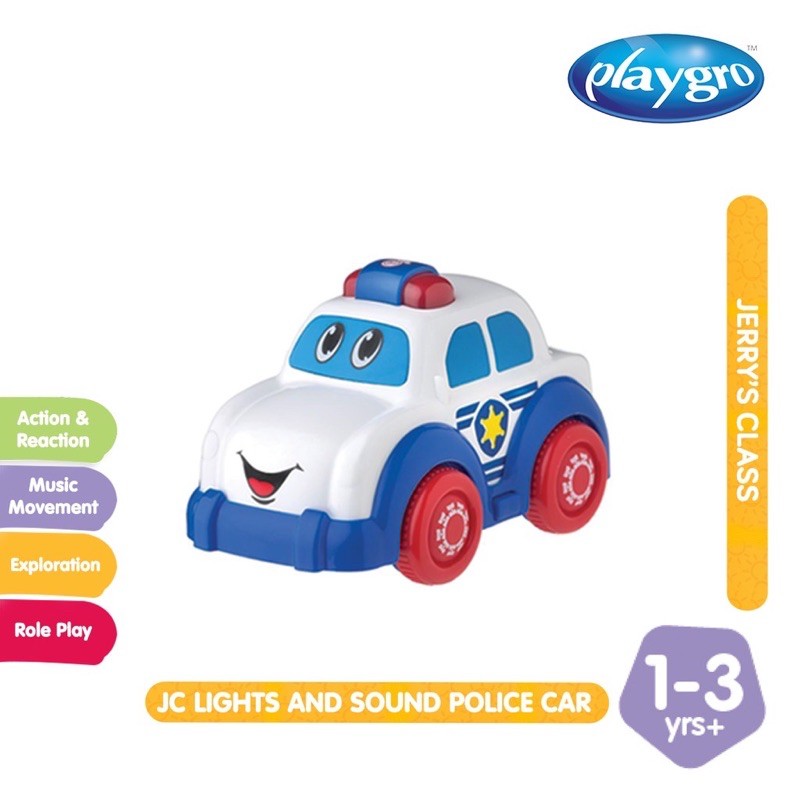 Playgro Light And Sound Police Car - Mainan Bayi