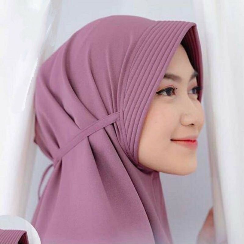 HIJAB BERGO MARYAM PET DIAMOND STRETCH/ KERUDUNG MARYAM PET TALI