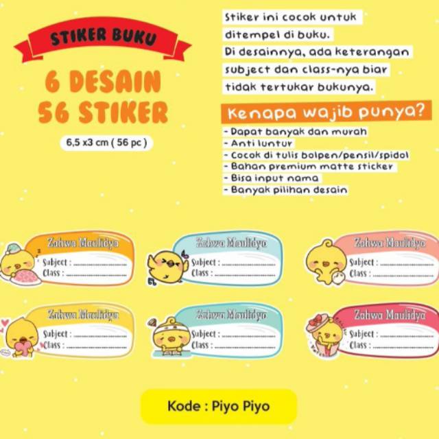

Stiker Buku Paket 3