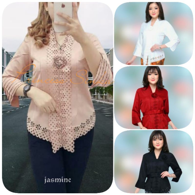 Atasan kebaya encim modern katun import kebaya wisuda pesta-6