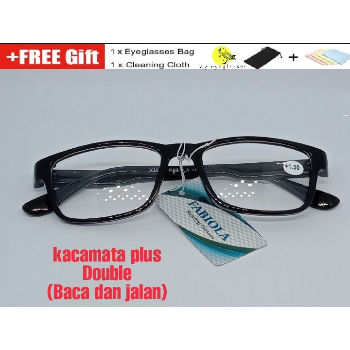 COD KACAMATA BACA DOUBLE( BACA DAN JALAN)-KACAMATA PLUS-KACAMATA RABUN DEKAT-KACAMATA AJAIB