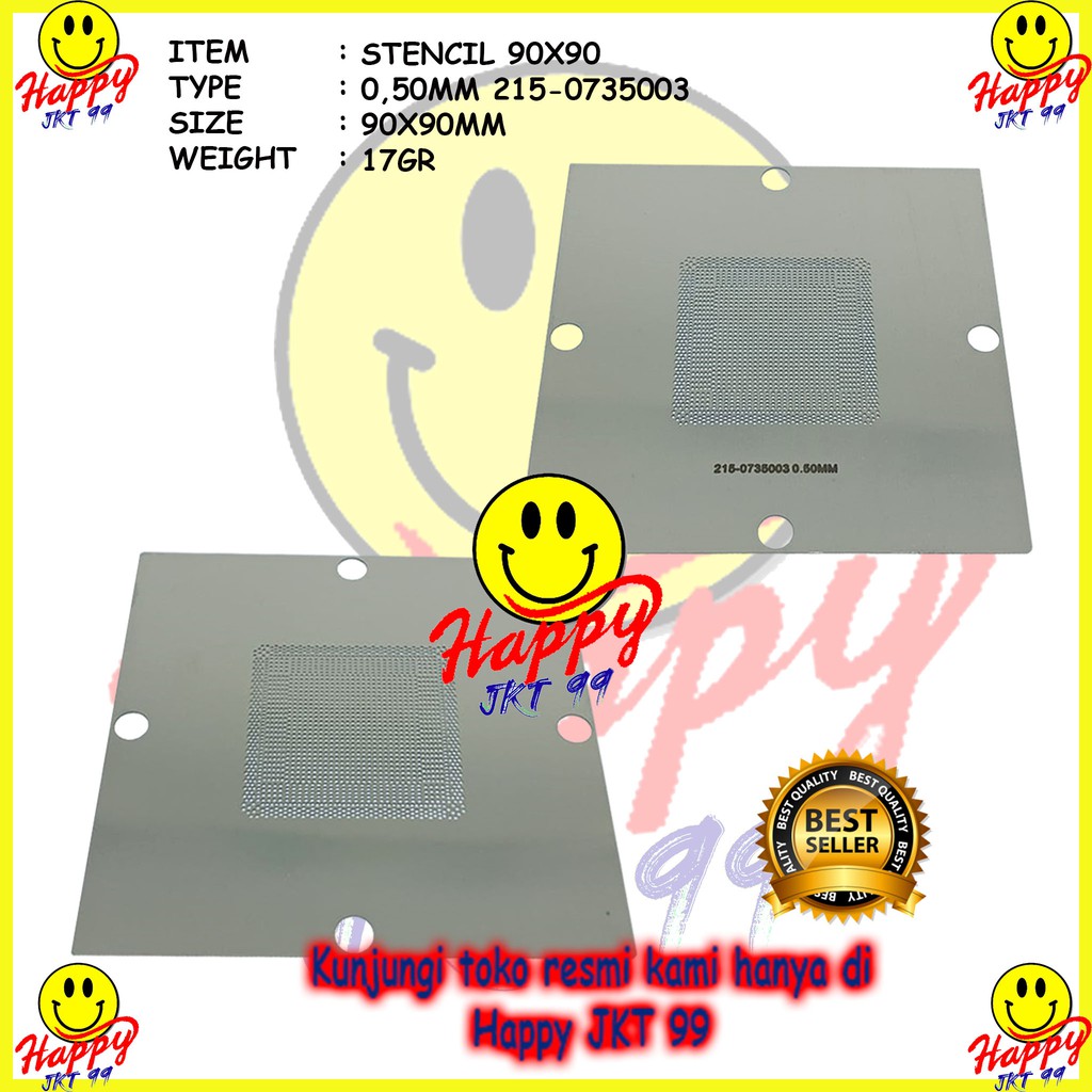 [ HAPPY JKT 99 ] STENCIL 90X90 215-0735003 215-0735033 215-0735003 215-0735075