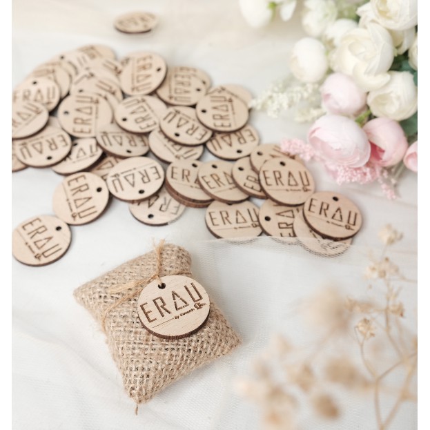 Wooden Custom Logo Hang Tag